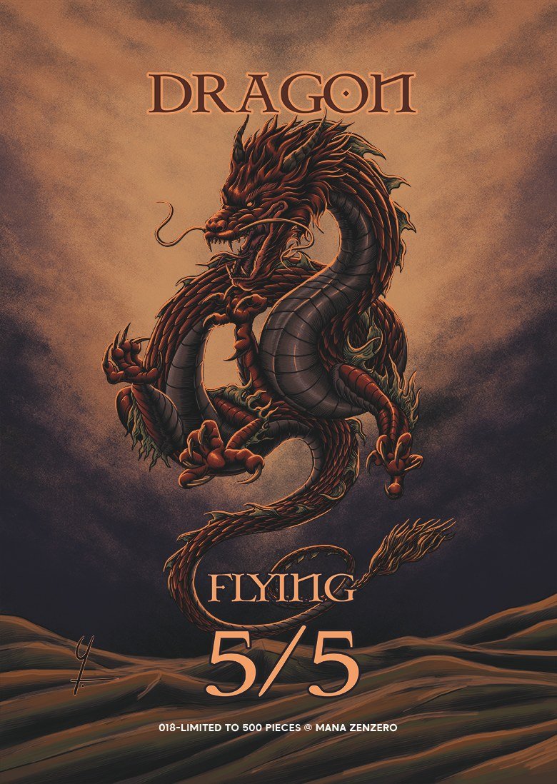 Dragon token (5/5, flying)