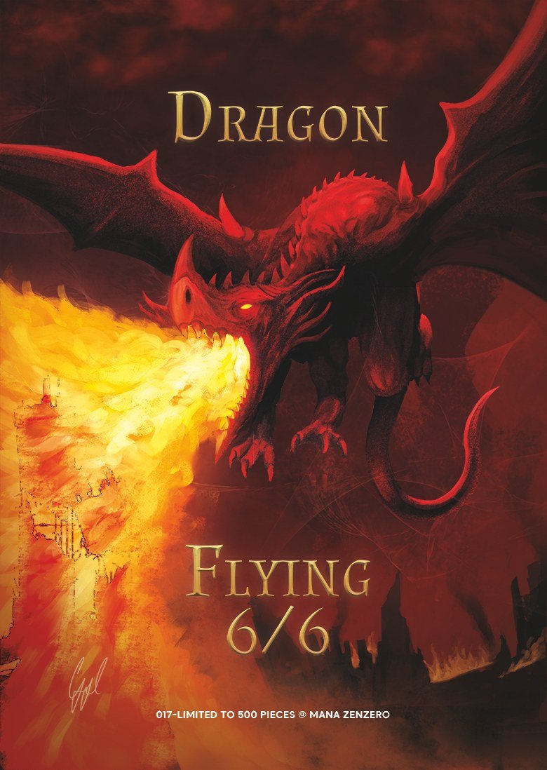 Dragon token (6/6, flying)